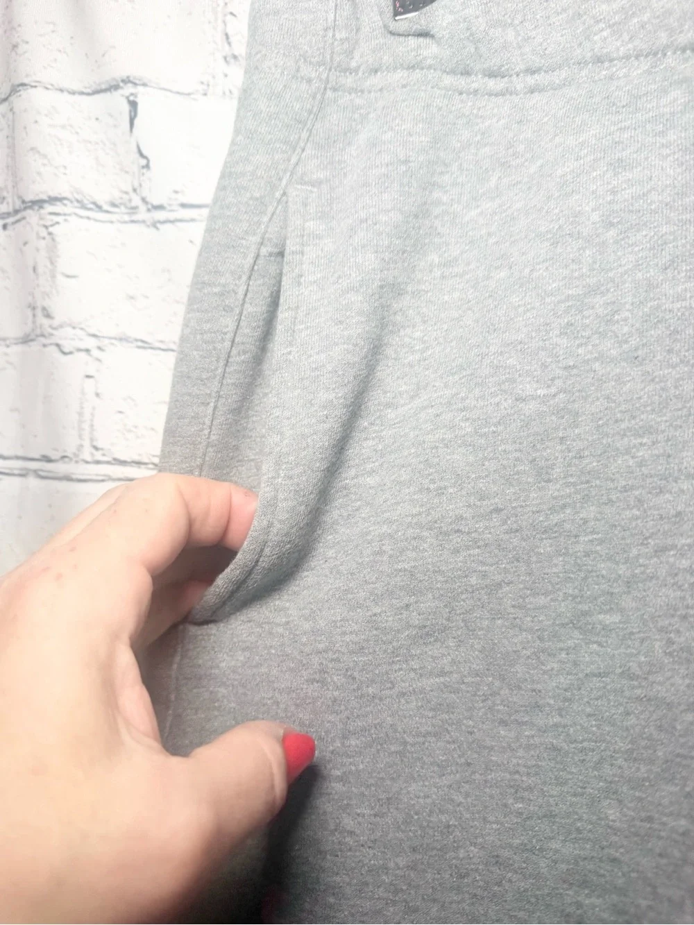Fear of god gray essentials joggers. Size M
